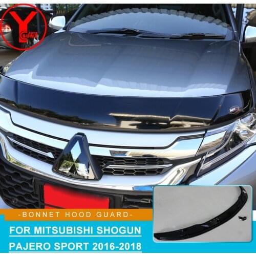Front Bug Shield Hood Deflector Bonnet Hood For MITSUBISHI PAJERO SPORT Shogun Sport 2016 2017 2018 YCSUNZ Guard Bonnet