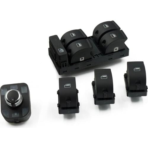 Power Electric Master Window Mirror Control Switch 5PCS/SET For AUDI A4 S4 B6 B7 RS4 SEAT Exeo 8E0959851 8E0959855 4F0 959 565
