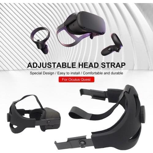 Headband For Oculus Quest VR Helmet Adjustable Leather Head Strap Reduce Head Pressure VR Headset Head Belt Vr Accessories Hot
