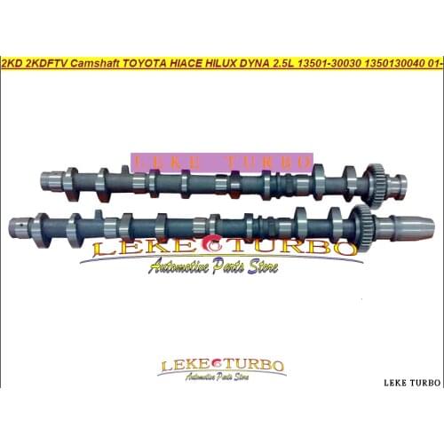 2KD 2KDFTV Camshaft For TOYOTA HI-ACE HI-LUX DYNA 150 2.5TDI 16V 2494cc 2001- 13501-30030 13501-30040 93160700 93160800