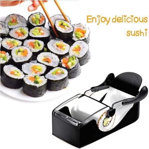 DIY kitchen Sushi Maker Roller Sushi Roll Maker DIY Rice Roller Mold Perfect Cutter Easy Sushi Making Machine Sushi Roller Maker