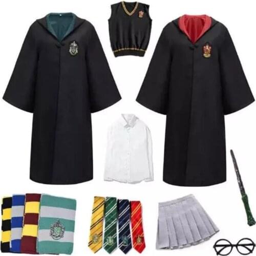 Slytherin Ravencalaw Cloak Adult Children Halloween Costume Magic School Robe Granger Men Women Halloween Costume