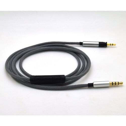 Replacement Cable for Sennheiser HD4.40 HD4.50 BT Headphone Headset Upgraded Silver Plated 3.5mm to 2.5mm Wire with Remote mic