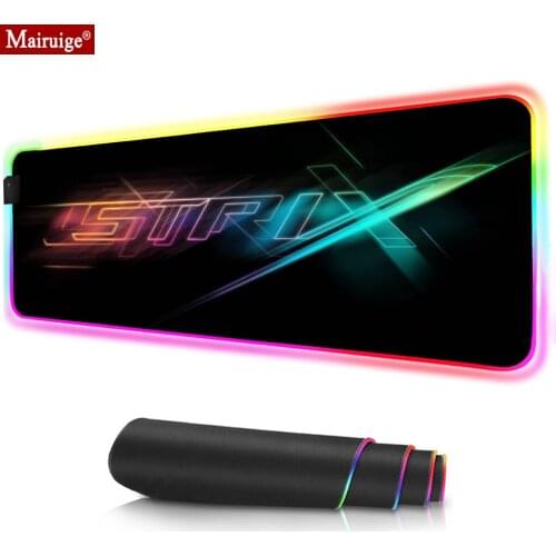Strix Republic Of Gamers LED Mousepad RGB Glow Colorful Large Mouse Pad XXL Computer PC Gamer Desk Mat for Laptop Table Pads