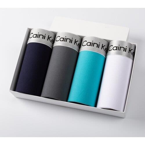 4Pcs/lot Boxer Men Breathable Men Underwear Soft Boxer Homme Comfortable Boxershorts Men Boxers Underpants