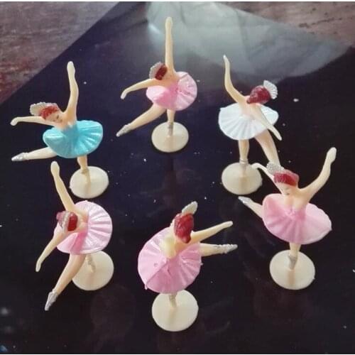 12pcs Lovely Mini Dancing Girl Ballerina Ballet Baby Shower Party Decorations