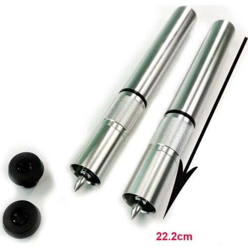 2019 Silver Aluminum alloy Fast joint Billiards Pool cue extensions for Mezz cues Cue extenders can extend 22.2cm to 32cm