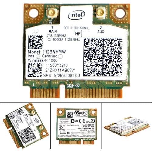 2021 New Intel Centrino Wireless-N 1000 802.11 b/g/n 112BNHMW Half PCI-E Mini Wifi Card