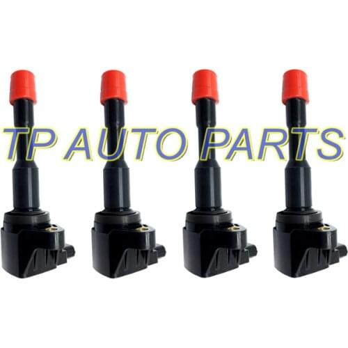 4 PCS Ignition Coil Front for Hon-da Civ-ic Hybrid Sedan 2003-2005 1.3 OEM 30521-PWA-S01 30521-PWA-003 CM11-108