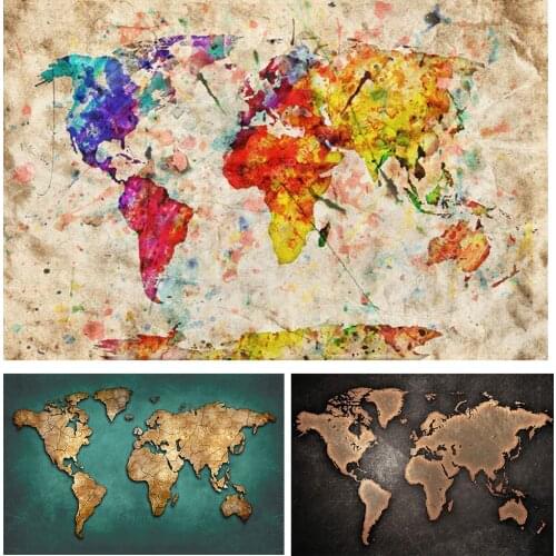 5D DIY diamond painting world map Full square/round Embroidery Pattern 3D Cross stitch kits mosaic wall stickers
