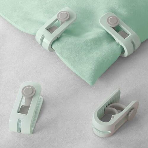 6Pcs Punch-free Anti-Movement Quilt Corner Position Bed Duvet Cover Fixing Clip Gripper Bed Supplies