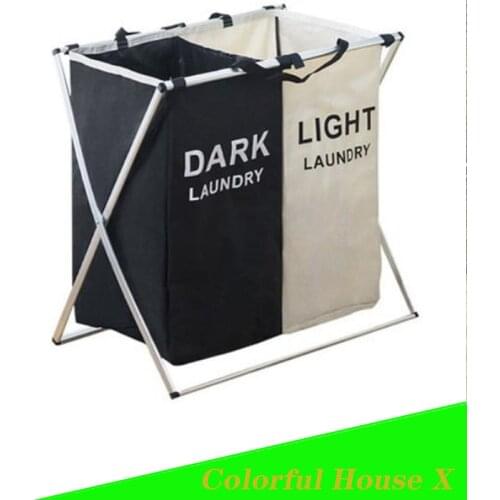 Household Products For Storage Organizer For Clothes Foldable Multi-Compartment Dirty Clothes Hamper Craft Packages Shopper