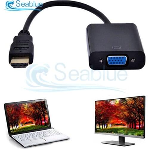 HD 1080P HDMI-compatible To VGA Cable Converter HDMI Male To VGA Famale Converter Adapter Digital Analog For Tablet Laptop PC TV