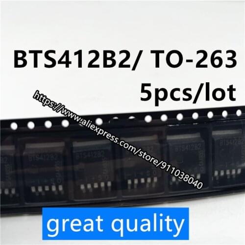BTS412B2 TO-263 power switch intelligent high voltage power switch chip patch 5pcs/lot
