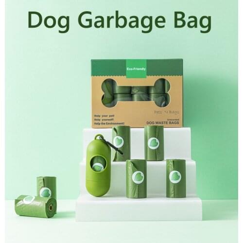 2020 new lavender fragrance Pet Dog Poop Bag Dispenser Waste Garbage Bags Carrier with 1 Roll Cat Dog Waste Poop Bag for dogs