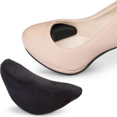 Toe Plug Anti-pain Big Shoes Toe Front Long Top Filler Half Forefoot Cushion 1Pair Shoes Adjustment Sponge Forefoot Insert
