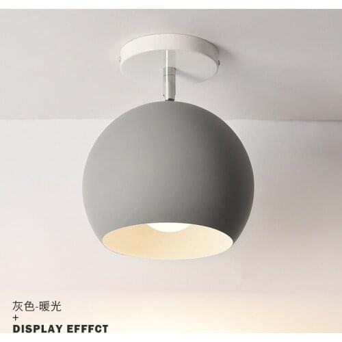 Macarone northern Europe ceiling lamp corridor ceiling lamp bedroom bedside lamp cloakroom modern simple color LED lamp