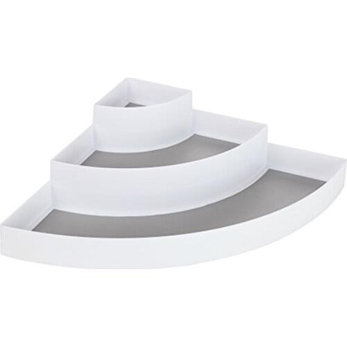 Spice Rack 3 Tier Corner Organizer Compact Caddy Rack for Kitchen Bathroom Office Craft Room Storage Organization _WK