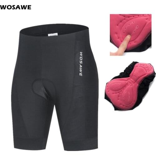 WOSAWE Women 3D Padded Cycling Shorts Shockproof MTB Mountian Bicycle Shorts Road Bike Shorts Underwear Underpants