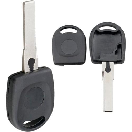 1 Pc ABS Replacement Car Remote Key Shell Black Transponder Car Key Case with HU66 Blade Fit for Volkswagen B5 Passat Cars