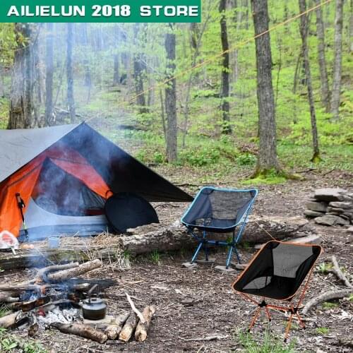 2021Lightweight Seat BBQ Outdoor Fishing Chair Beach With Bag Portable Folding Chairs Fishing Camping Chair Seat Oxford Cloth