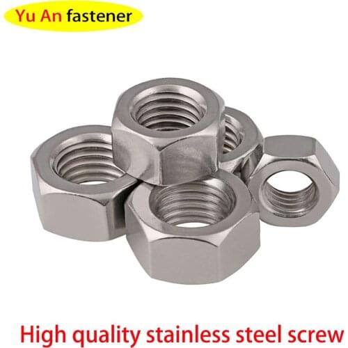 Factory Direct 304/316 Stainless Steel Hex Nut Bolt Cap Screw Cap DIN934 M16-M30 2PCS