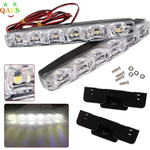 2Pcs/lot Car Daytime Running Lights 6 LEDs Car Lamp Auto Fog Light Super Bright Waterproof DC 12V