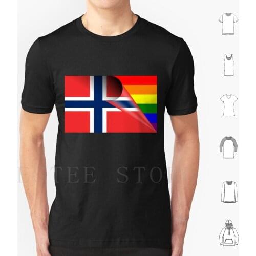 Norway Flag Pride Rainbow Flag T Shirt Print Cotton Norway Norway Flag Pride Rights Pride Rainbow Flag Rainbow Pride Rights