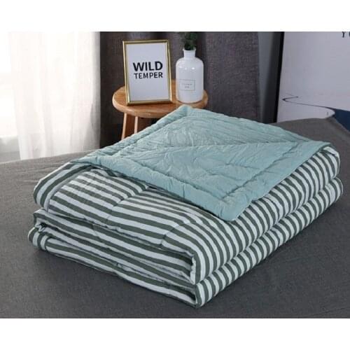 2019 New Striped Air Condition Summer Thin Comforter Twin Queen Quilt for Adults Kids Patchwork Quilt Summer