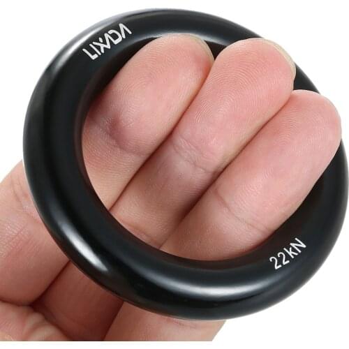 Lixada 22KN Rock Mountain Climbing O-ring Aluminum Rappel Ring Outdoor Rock Climbing Hammock Safety Rescue Gear