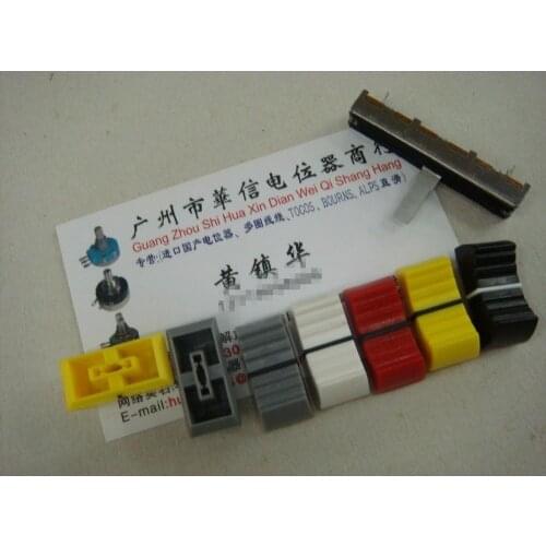 Original new 100% mixer fader knob cap black red yellow white grey hole 4MM 5 color (SWITCH)