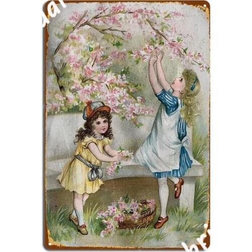 Cherry Blossom Pickers Poster Metal Plaque Decoration Cinema Kitchen Bar Cave Poster Tin Sign Posters