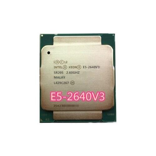 Intel E5-2640V3 SR205 2.60GHz 8-Cores 20M LGA2011-3 E5-2640 V3 processor E5 2640V3 free shipping E5 2640 V3