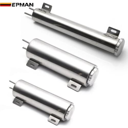 SS304 Overflow Tank Stainless Steel Bottle Catch Can Recovery/ Recirculating Tanks Car Modification Radiator Cooling EPYX-AF