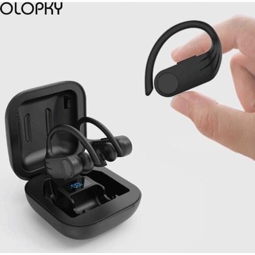 Led Display Bluetooth Earphone Wireless Headphones TWS Stereo Earbuds Waterproof Sport Fitness Noise Cancelling Headset With Mic
