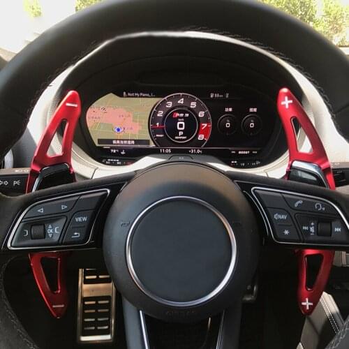 Car Steering Wheel Aluminum Alloy Shift Paddle Extension For New Audi R8(2016-2017),RS3(2017) TT RS(2016-2017) Auto Car-styling