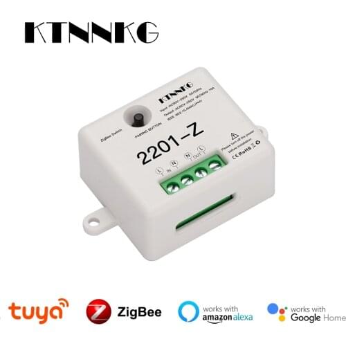 Tuya ZigBee 3.0 smart life switch module wireless remote control, can use Google Home voice assistant DIY with Echo Alexa