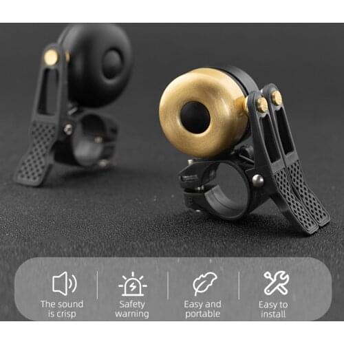 ROCKBROS BBicycle Bell MTB Mountain Road Bike Handlebar 120dB Loud Horn Cycling Safety Alarm Warning Bell Bicycle Accessories