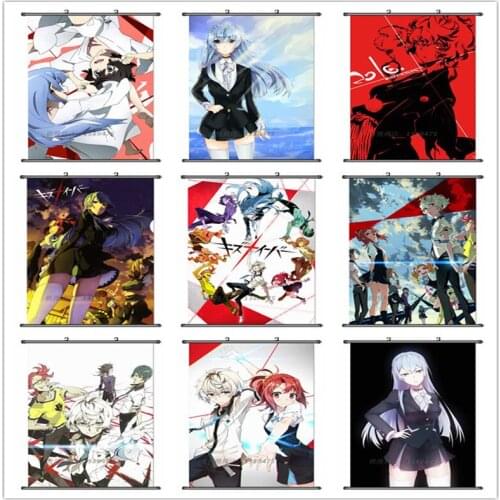 Japanese Anime Kiznaiver Agata Katsuhira & Sonozaki Noriko & TAKASHIRO CHIDORI Home Decor Wall Scroll Poster Decorative Pictures