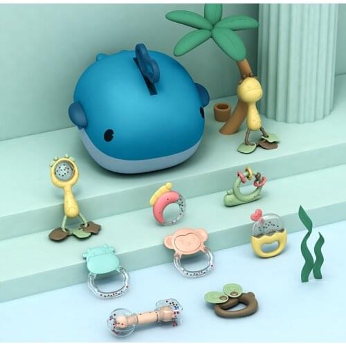 Teether For Teeth Toys For Newborns 0 12 Months Montessori Infant Rattles Teethers Toddler Boy Baby Teething Soft Mobile Bed Toy