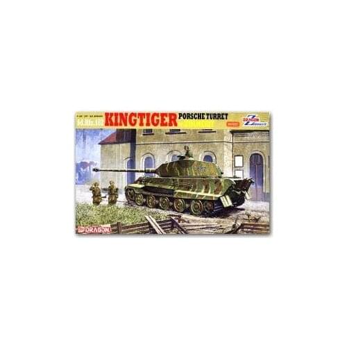 1/35 scale model Dragon 6302 6 heavy fighter tiger king P turret and Zimeli anti-magnetic drape