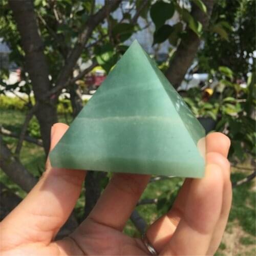 1pcs drop shipping natural green aventurine pyramid polished gem healing crystal natural minerals and stones for home decoration