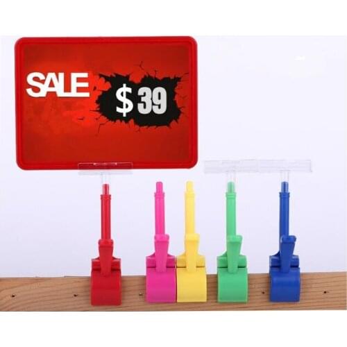 10 Sets Supermarket pop advertising poster display stand rack A5 frame double-side display price tag Promotions card holder free