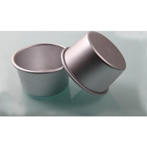 DIY 10 pc Per Lot 3 inches Mini Deepen Round Cup Shape Smooth Plain Aluminium Alloy Pizza Pie Pan Jelly Tarte Mold Baking Mould