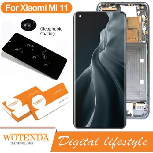 6.81'' LCD for Xiaomi mi 11Display Touch Screen Digitizer Assembly Xiaomi Mi 11 for Repair Parts