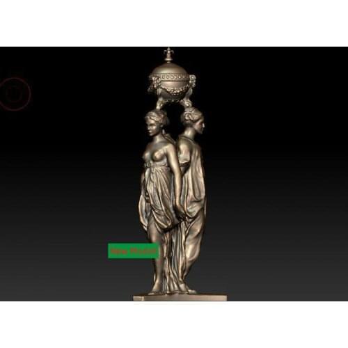 3D model stl format for cnc machine Three goddess