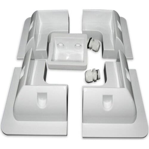 5Pcs/Set Frame Solar Module Corner Mounting ABS Bracket Kit Motorhome Caravan RV Boat Solar Panel Stand White