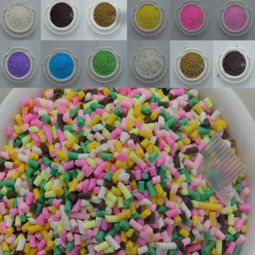 65g Cylinder shape polymers Clay Slices Colorful Sprinkle for Phone Decoration,Scrapbook DIY,Slimes Filler Filling,Embellish