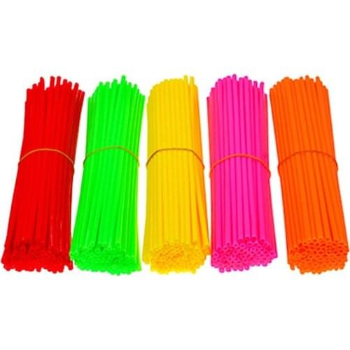 72Pcs Motorcycle Wheel Spoked Protector Skin Covers Pipe For Motocross Bicycle Bike ATV Electric bicycle Dirt Bike Scooter Moped