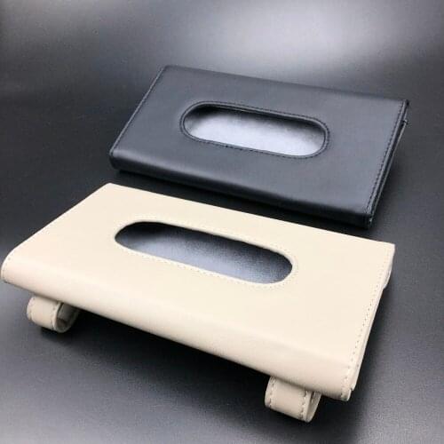 Car Sun visor Tissue Boxes Case For Mitsubishi ASX Outlander Lancer Colt Evolution Pajero Eclipse Cross Grandis Zinger